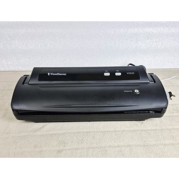 FoodSaver V2222 Vacuum Sealer Machine Black with Accessory Port Tested - Picture 1 of 8